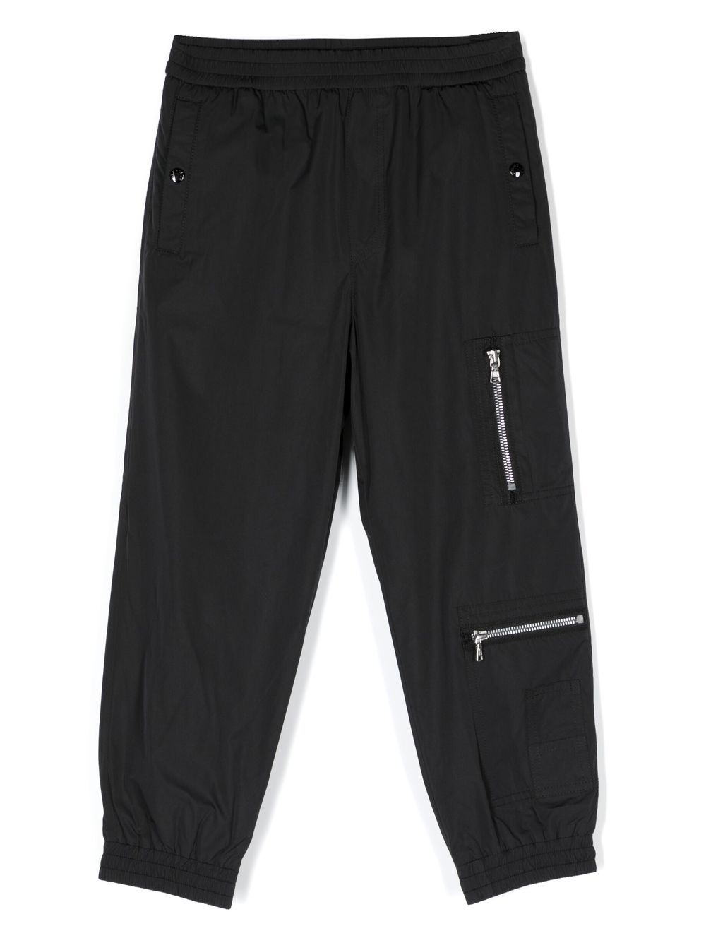 Moncler Enfant 盟可睐 Enfant 标贴工装裤 - 黑色