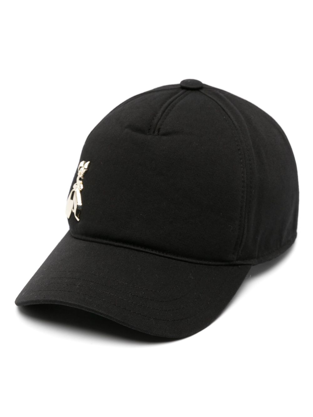 Patrizia Pepe Fly logo标牌弧形帽檐棒球帽 - 黑色