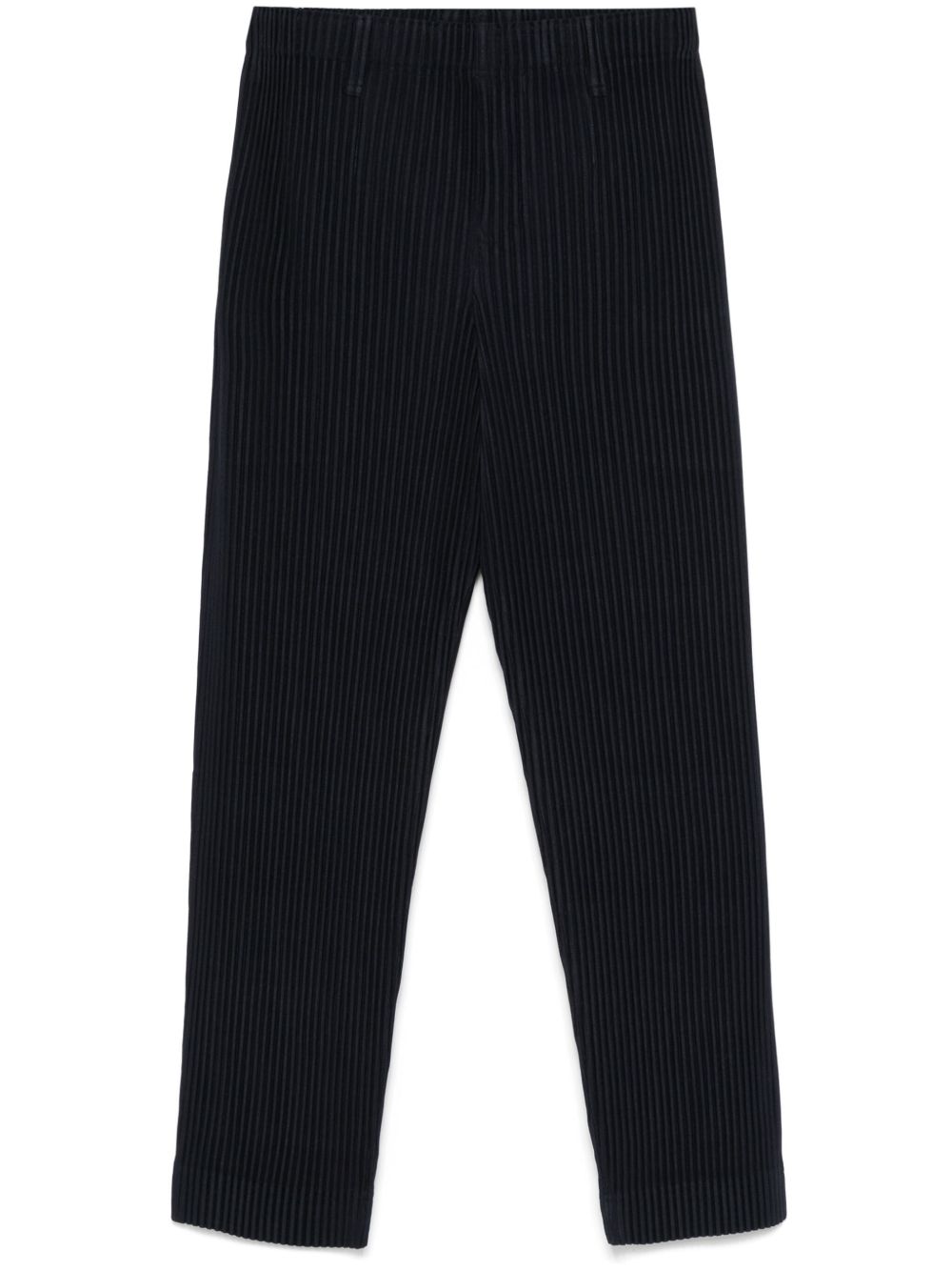Homme Plissé Issey Miyake 细褶长裤 - 蓝色