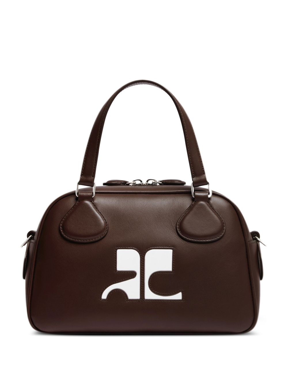 Courrèges Reedition Bowling 单肩包 - 褐色