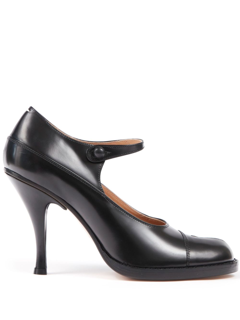 Maison Margiela Bourgeoise 皮质高跟鞋 - 黑色