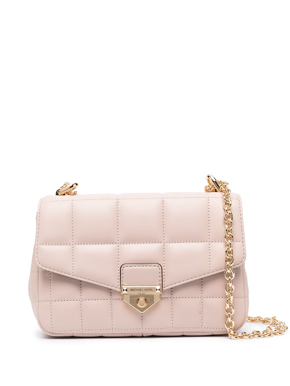 Michael Kors Soho 绗缝皮质单肩包 - 粉色