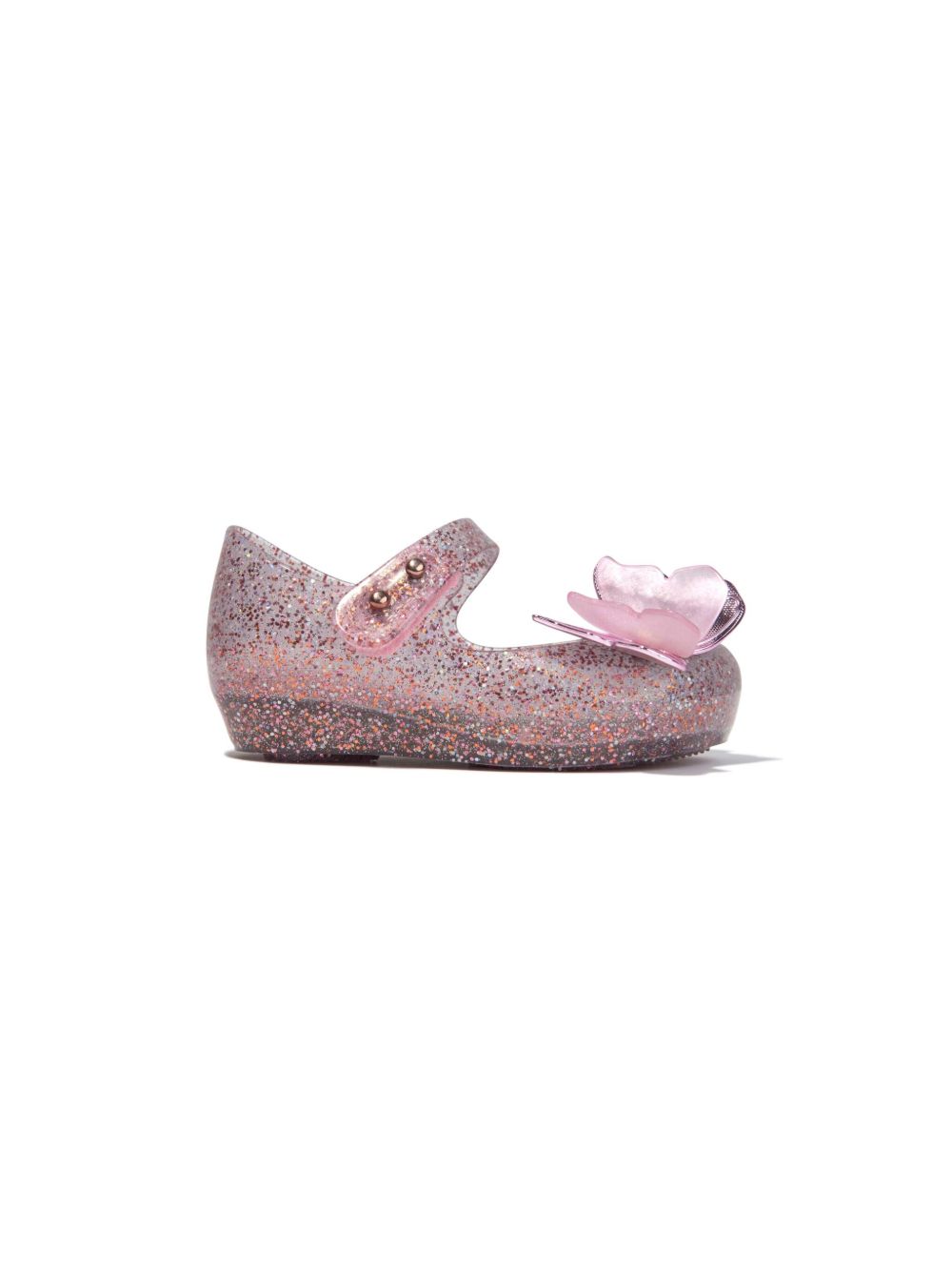 Mini Melissa Ultragirl Butterfly Jelly 平底鞋 - 粉色