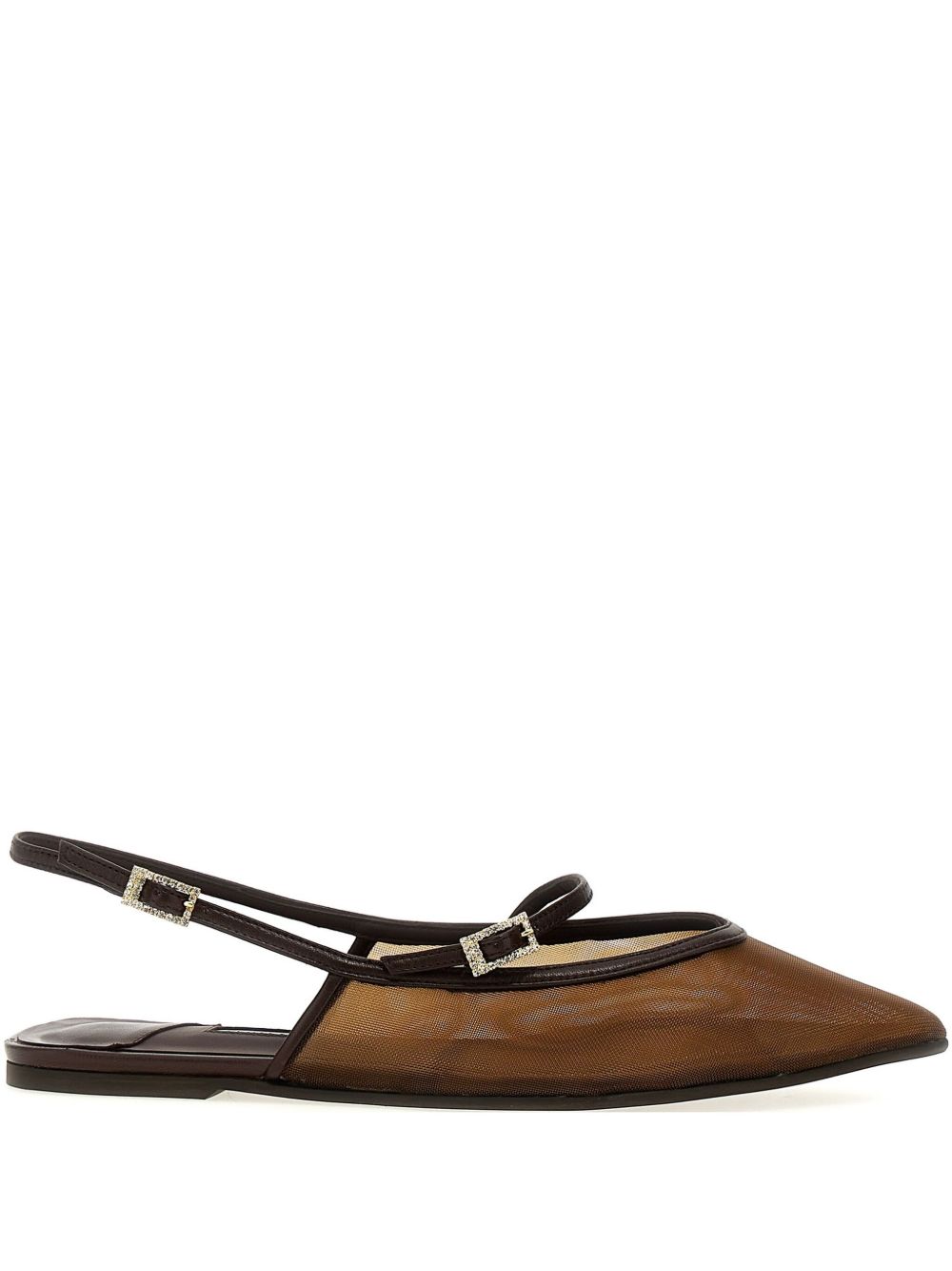 Le Silla Morgana ballet flats - 褐色