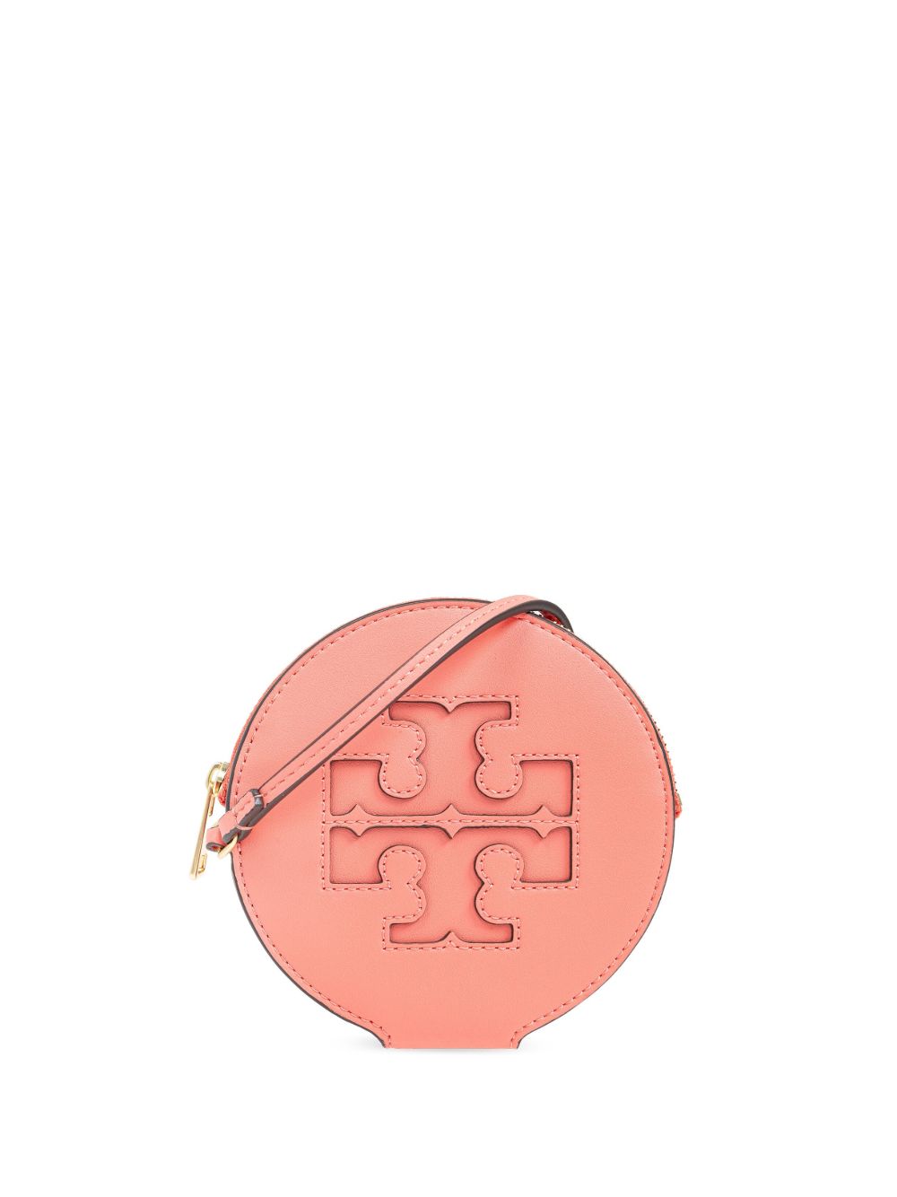 Tory Burch logo镂空卡夹 - 粉色