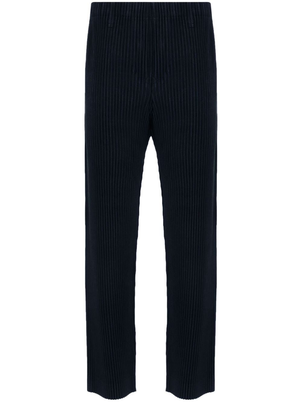 Homme Plissé Issey Miyake Basic 修身长裤 - 蓝色