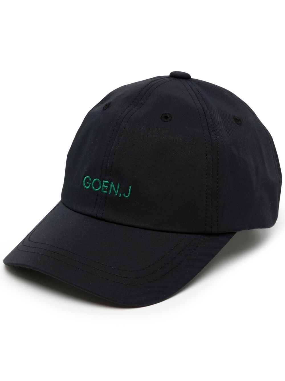 Goen.J logo刺绣棒球帽 - 黑色