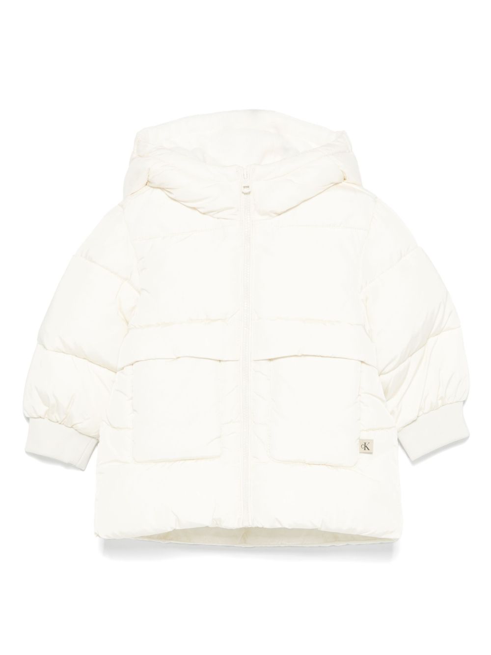 Calvin Klein Kids 绗缝夹克 - 白色