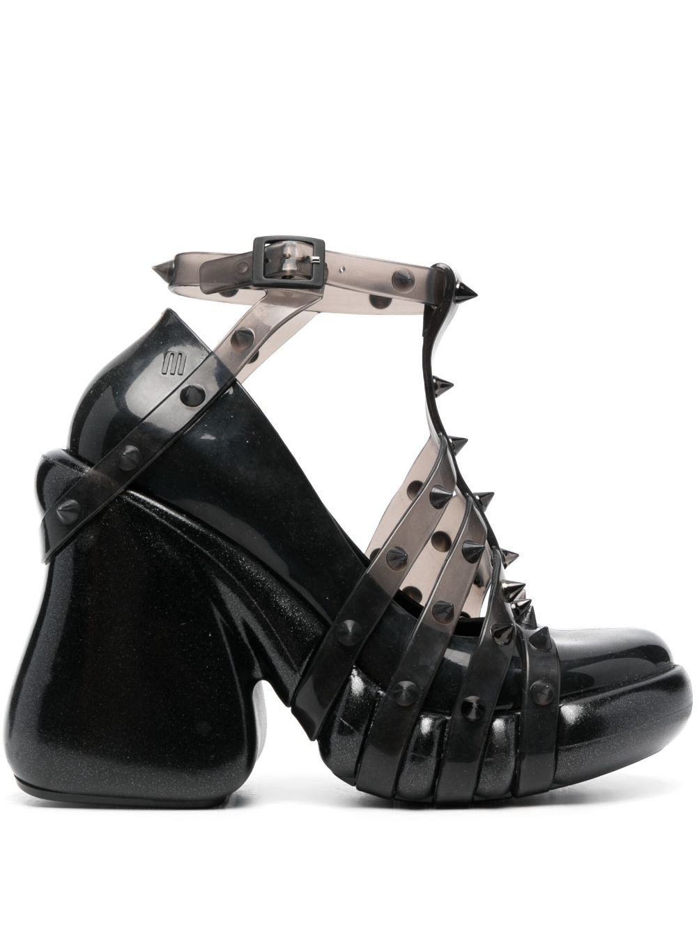 Jean Paul Gaultier x Melissa Punk Love 水台式高跟鞋 - 黑色
