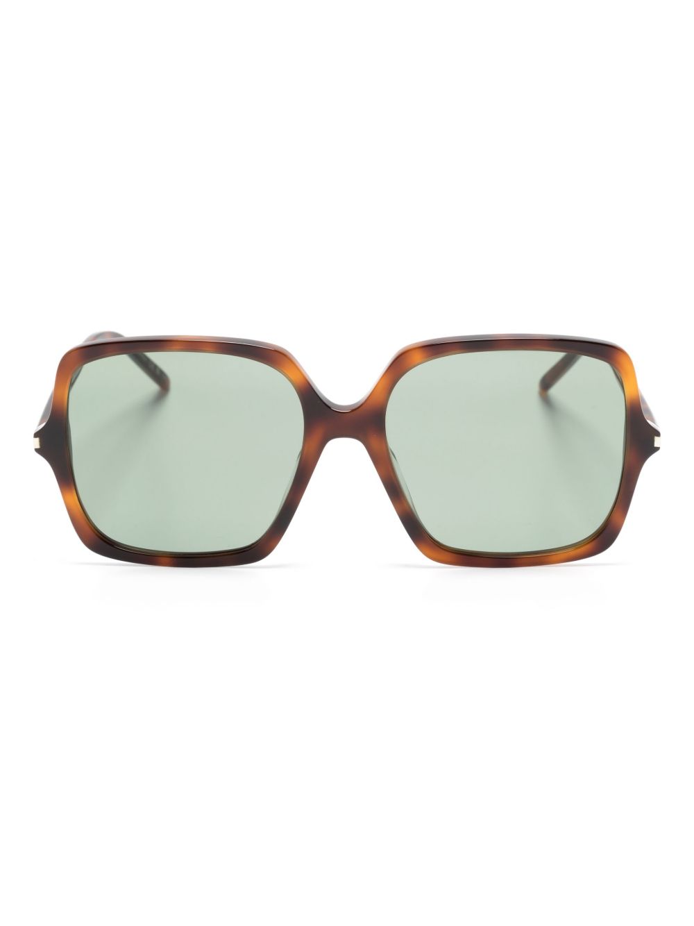 Saint Laurent Eyewear SL 591 方框太阳眼镜 - 褐色