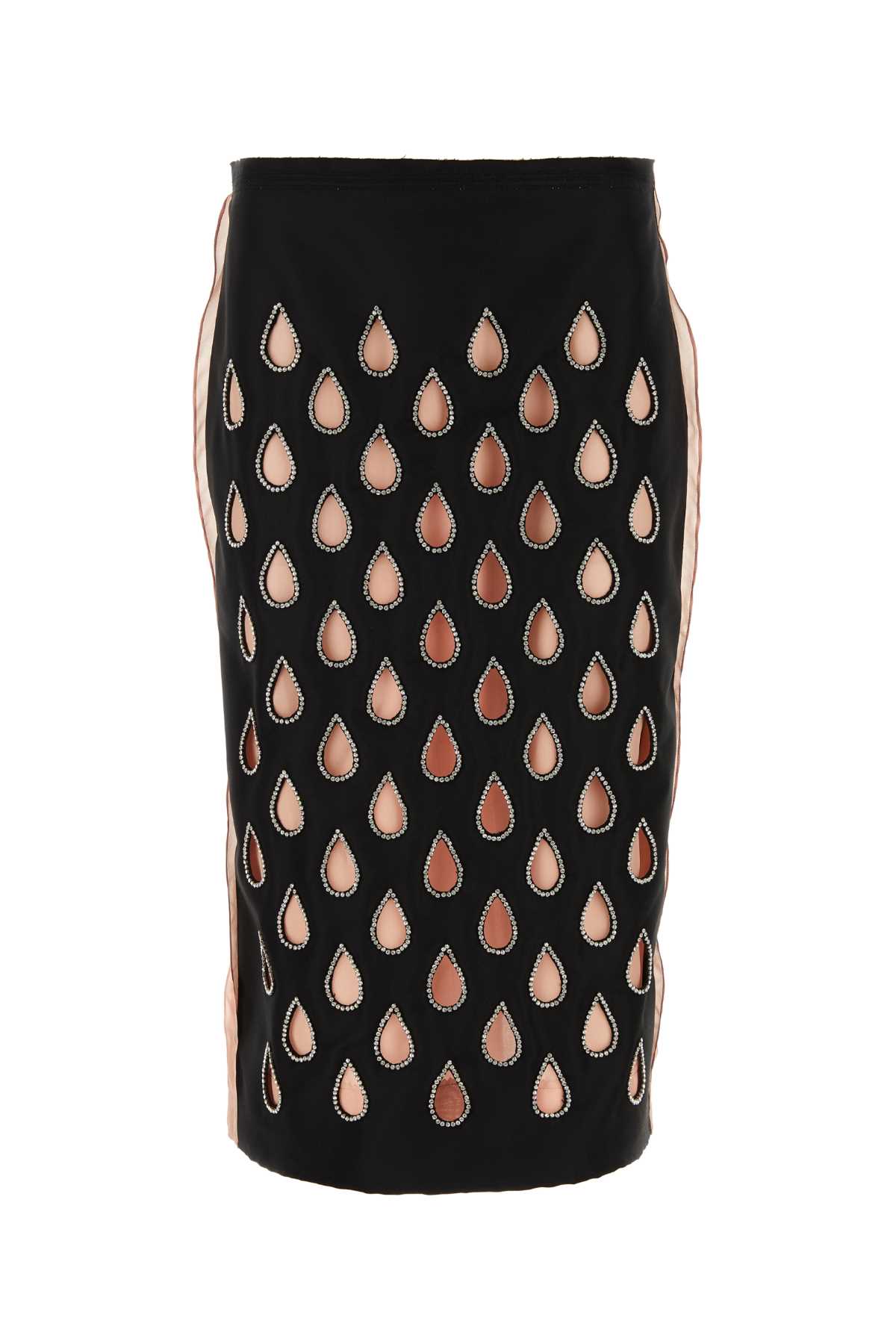 Gucci Two-tone Silk Skirt