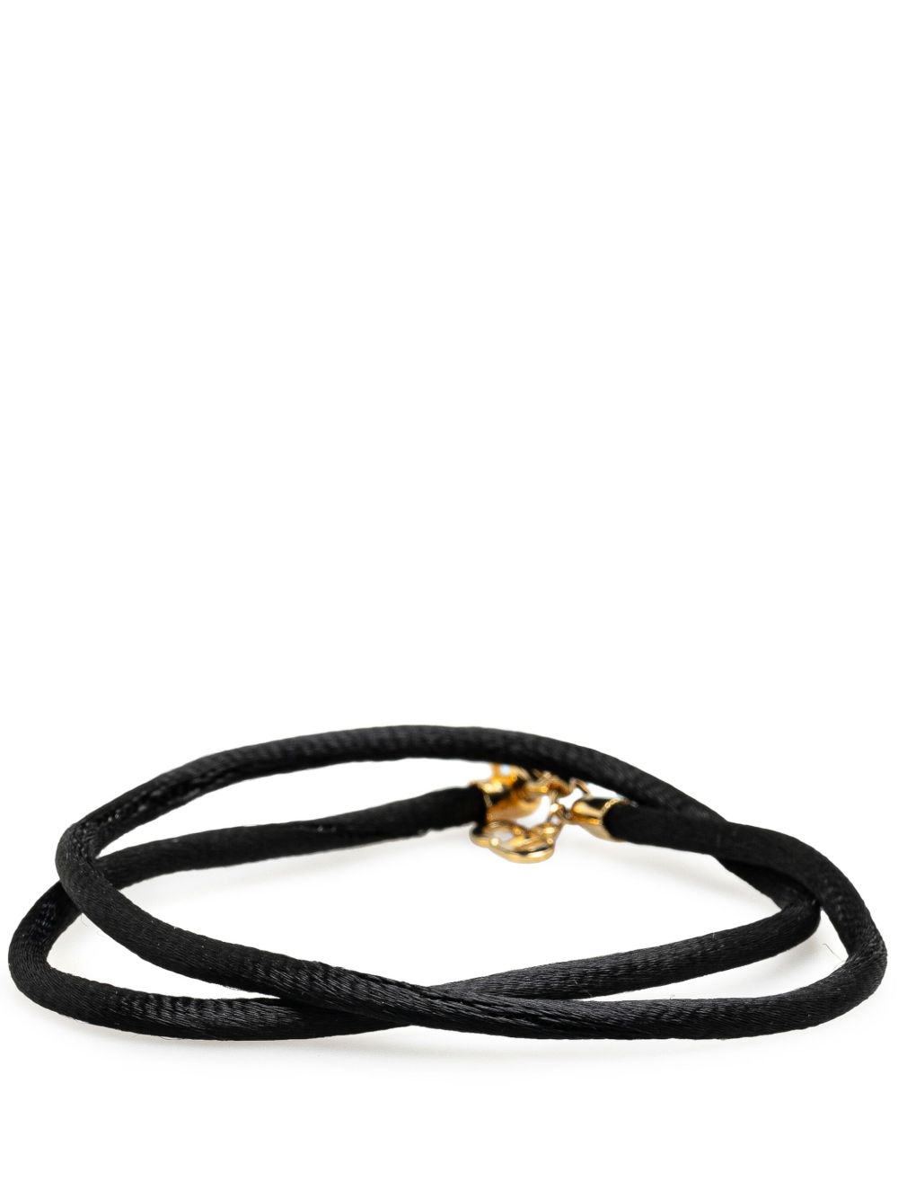 Christian Dior Pre-Owned Rope Choker 项链（2000年代典藏款） - 黑色
