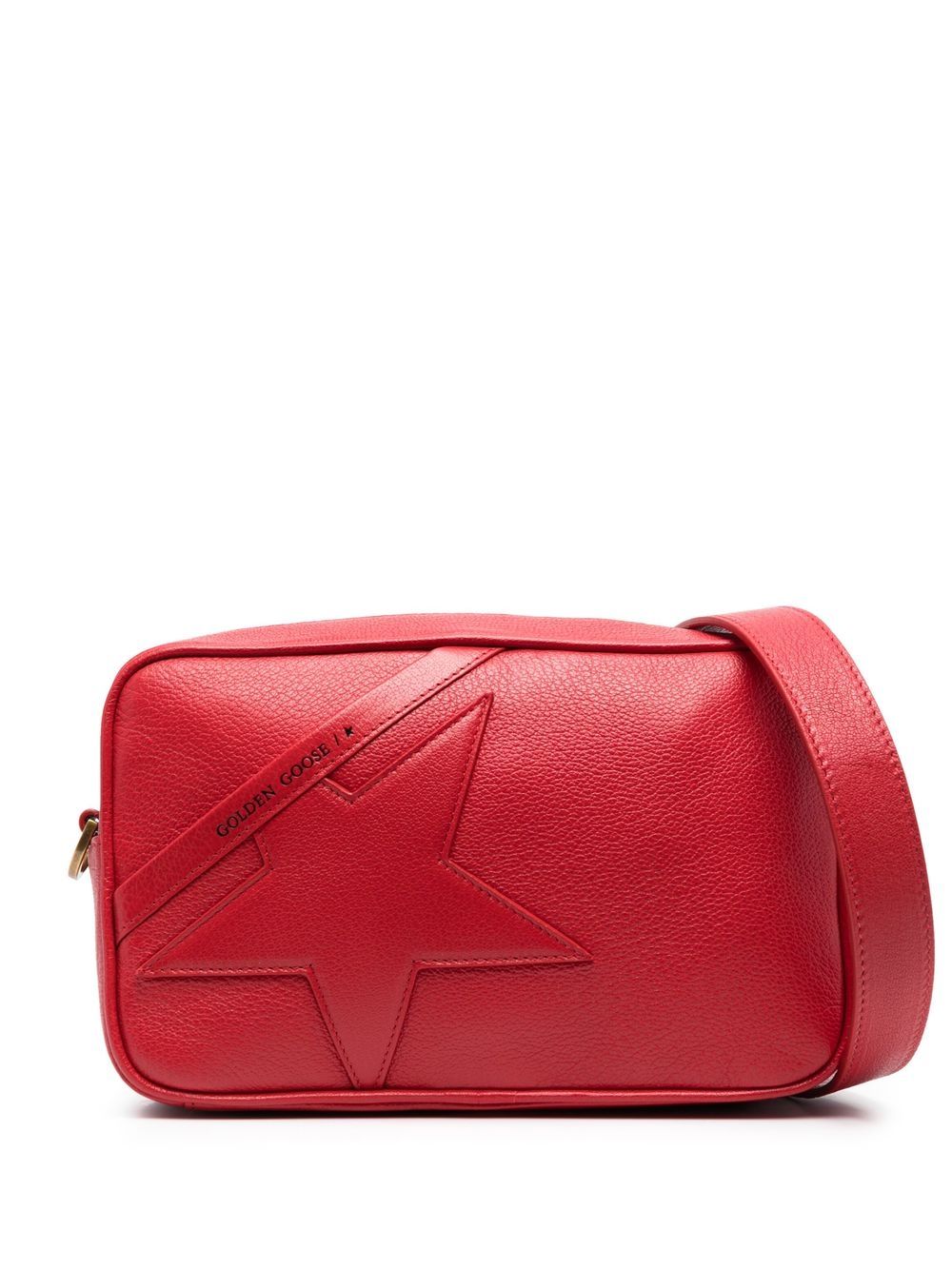 Golden Goose Mini Star 皮质斜挎包 - 红色