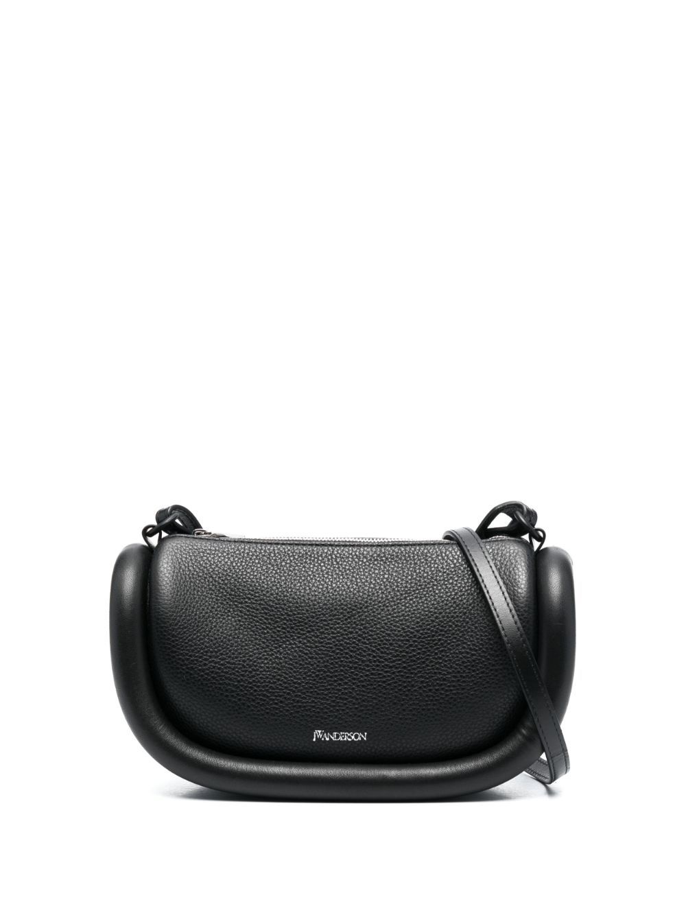 JW Anderson Bumper-12 皮质斜挎包 - 黑色