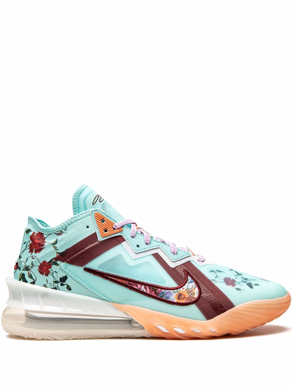 Nike LeBron 18 Low Floral 运动鞋 - 蓝色