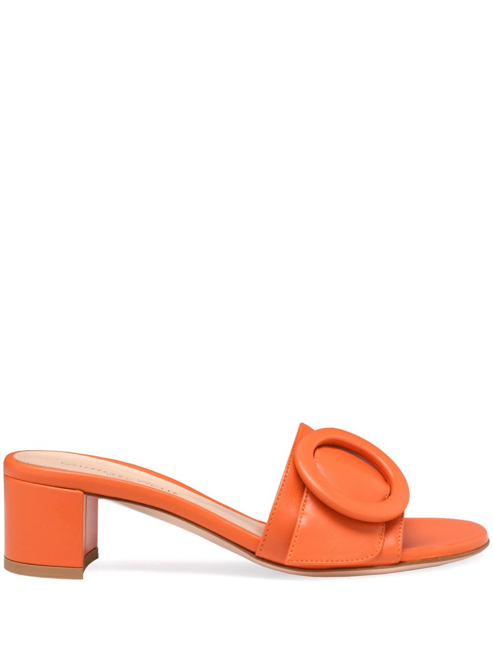 Gianvito Rossi Venezia 低跟穆勒鞋（4.5厘米） - 橘色