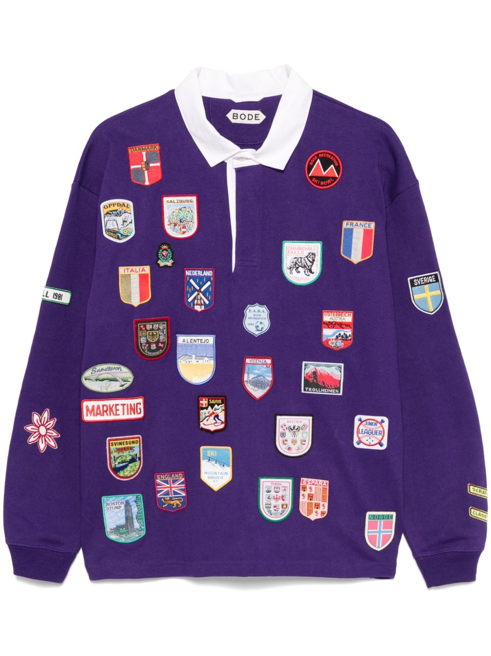BODE Passport Patch polo衫 - 紫色