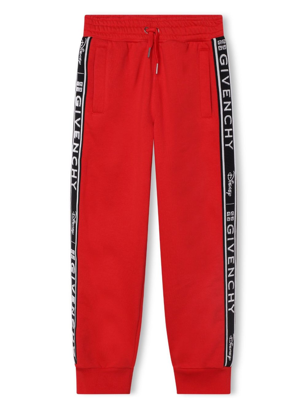 Givenchy Kids x Disney logo饰带运动裤 - 红色