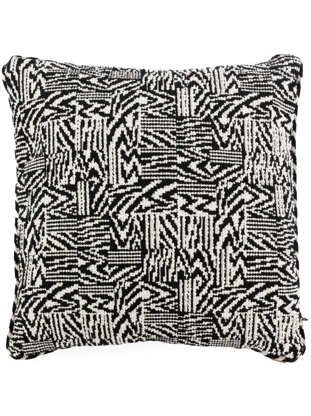 Missoni Home 图案提花方形抱枕 - 黑色