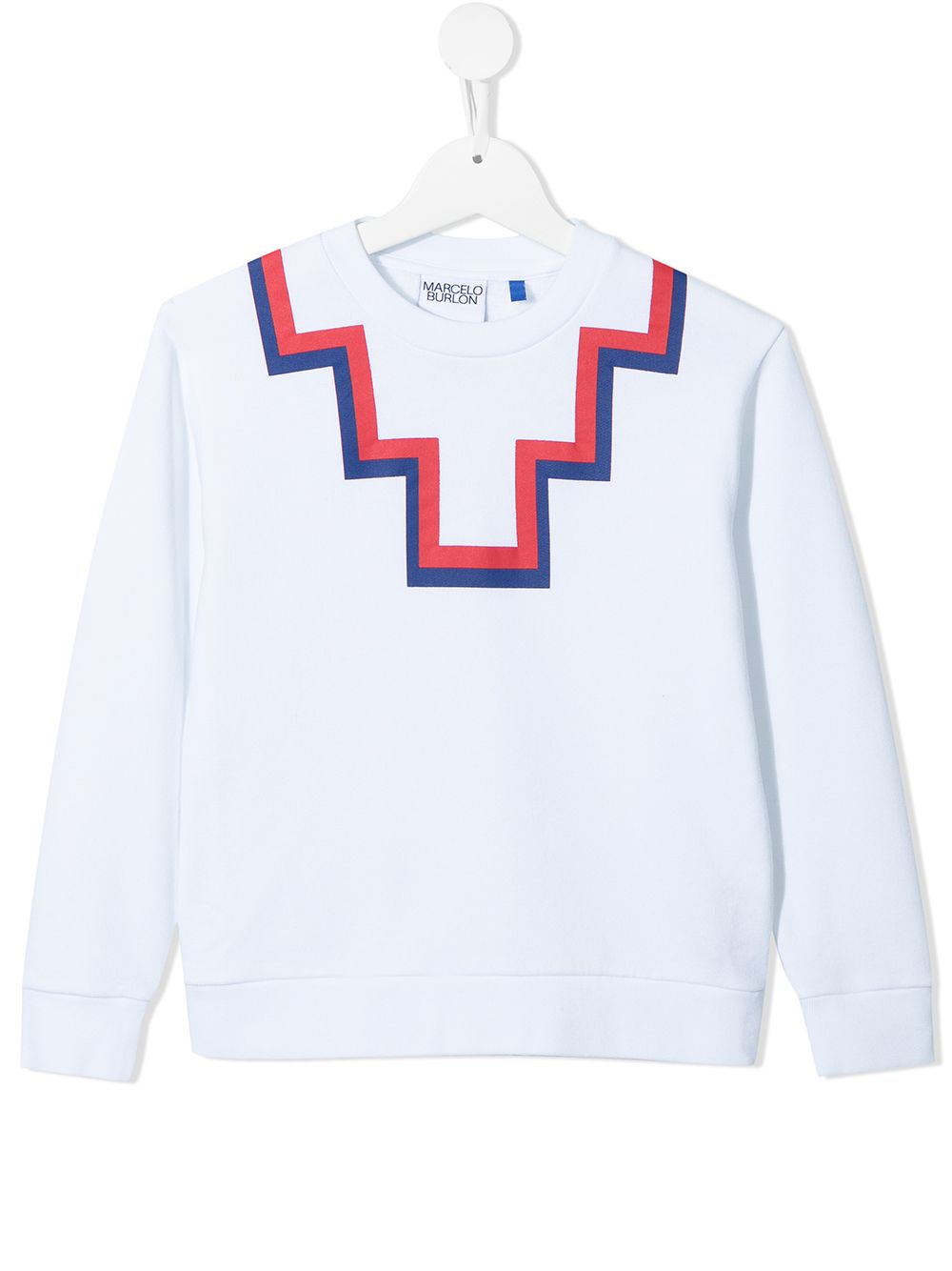 Marcelo Burlon County Of Milan Kids 后置logo印花卫衣 - 白色