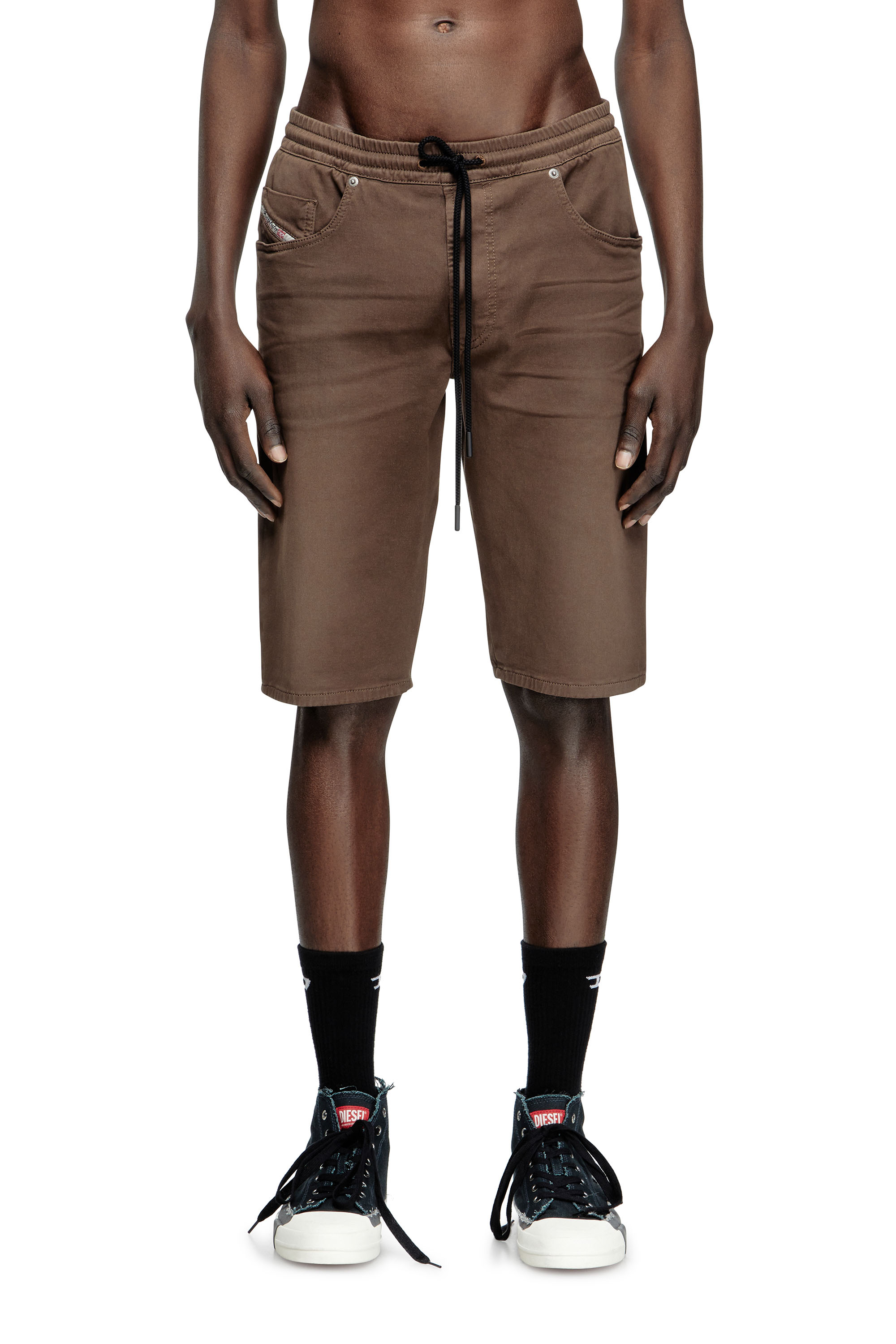 Diesel - Chino shorts in Jogg Jeans - Shorts - Man - Brown