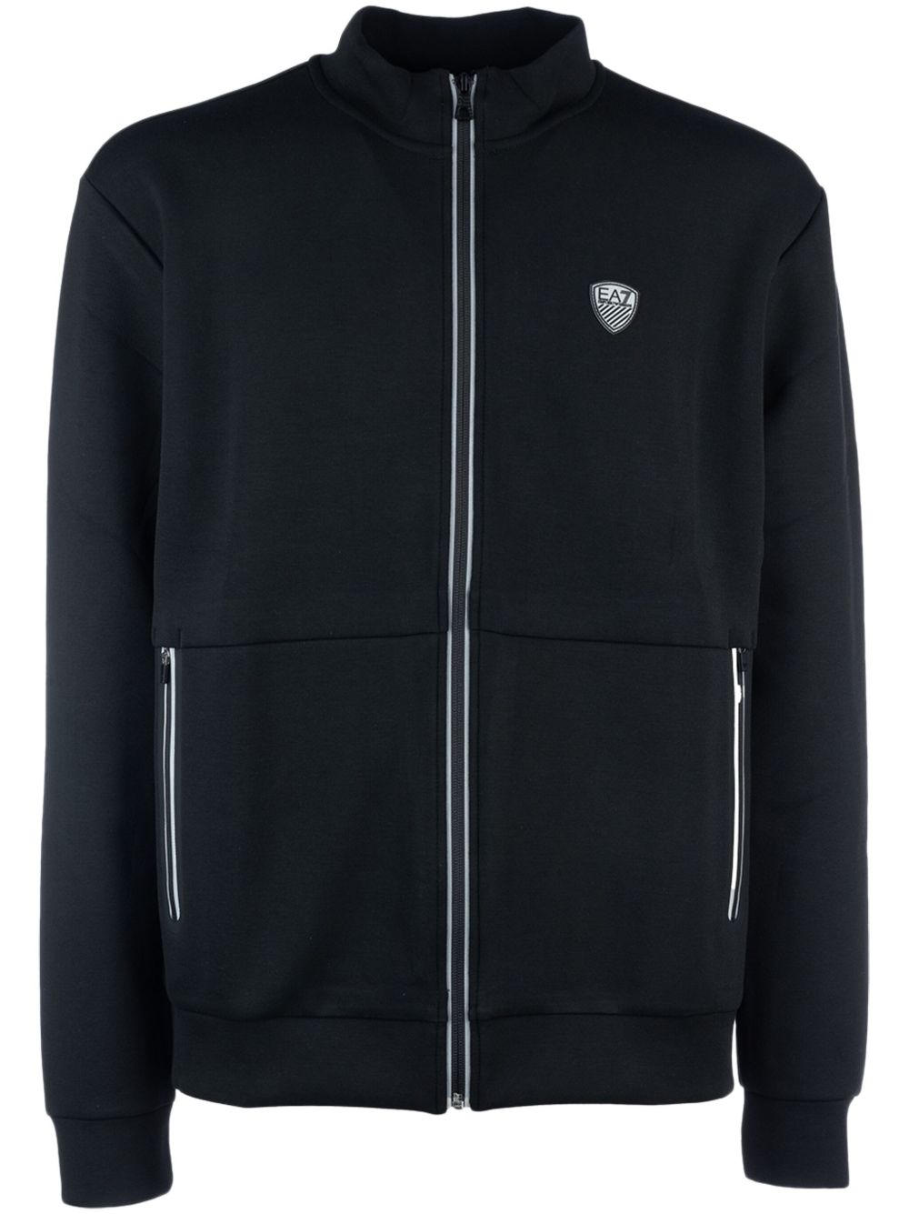 Ea7 Emporio Armani logo贴花卫衣 - 黑色