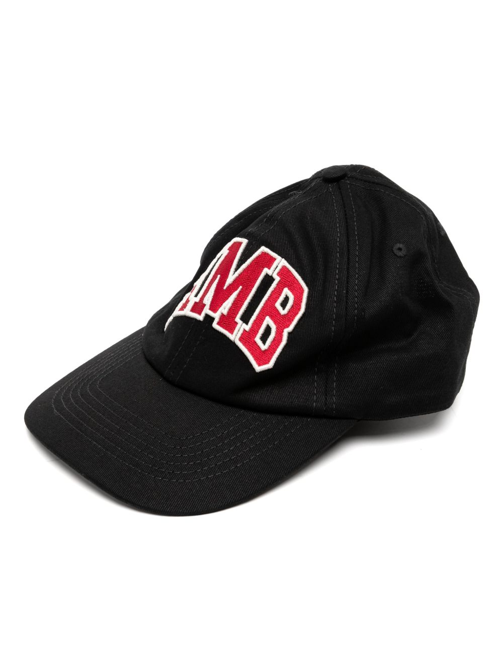 AMBUSH logo刺绣棒球帽 - 黑色