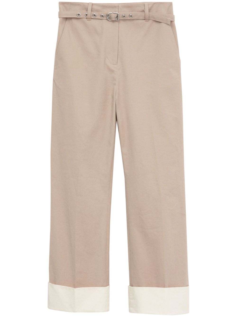 3.1 Phillip Lim 束腰棉喇叭裤 - 中性色