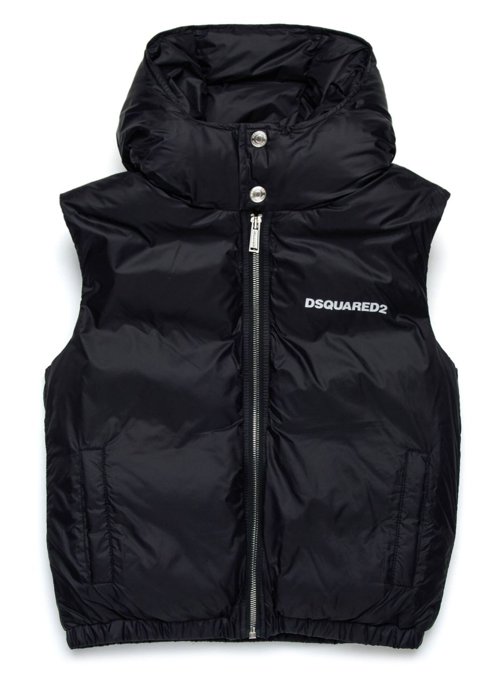DSQUARED2 KIDS 绗缝马甲 - 黑色