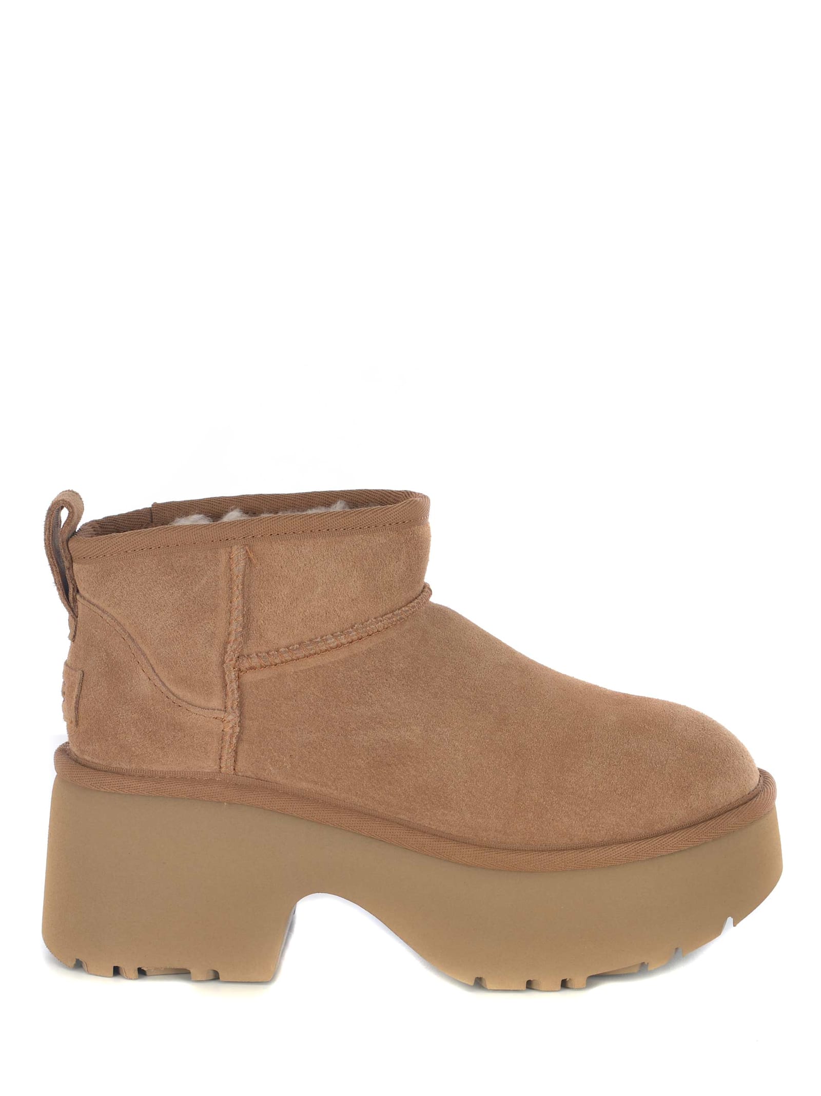 Boots Ugg classic Ultra Mini New Heights Made Of Suede Leather