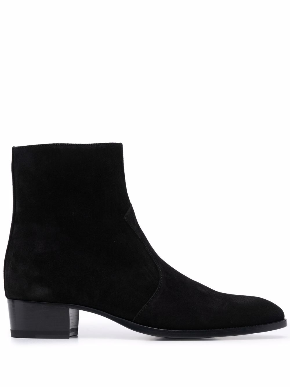 Saint Laurent 圣罗兰 拉链短靴 - 黑色