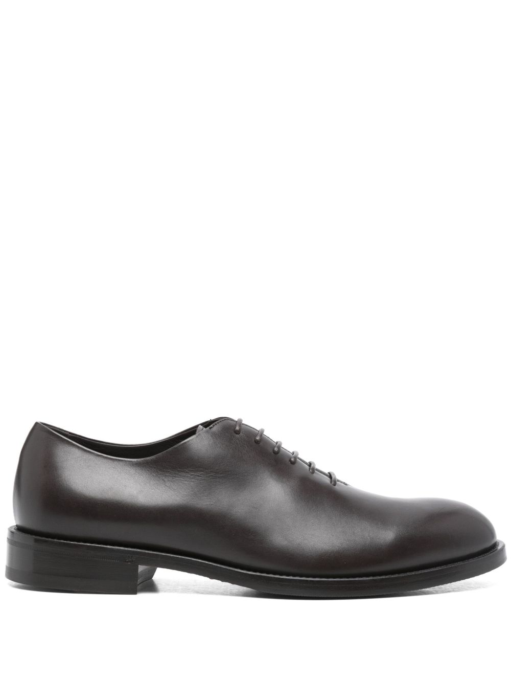 Canali 皮质牛津鞋 - 褐色