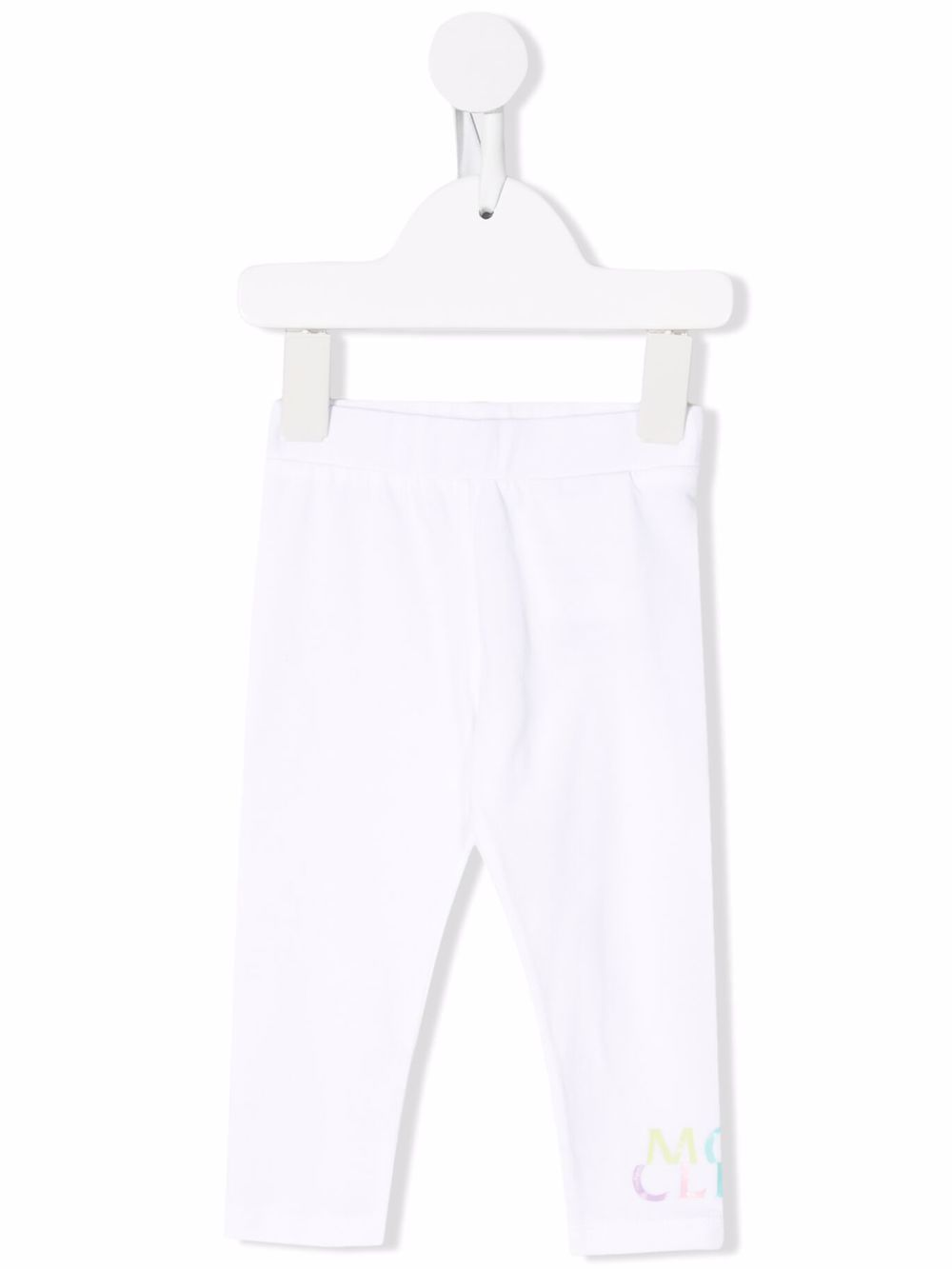 Moncler Enfant 盟可睐 Enfant logo印花打底裤 - 白色
