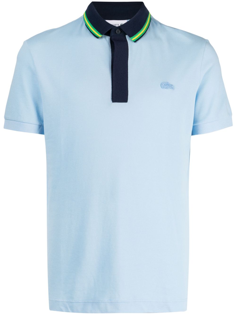 Lacoste Smart Paris 对比领polo衫 - 蓝色
