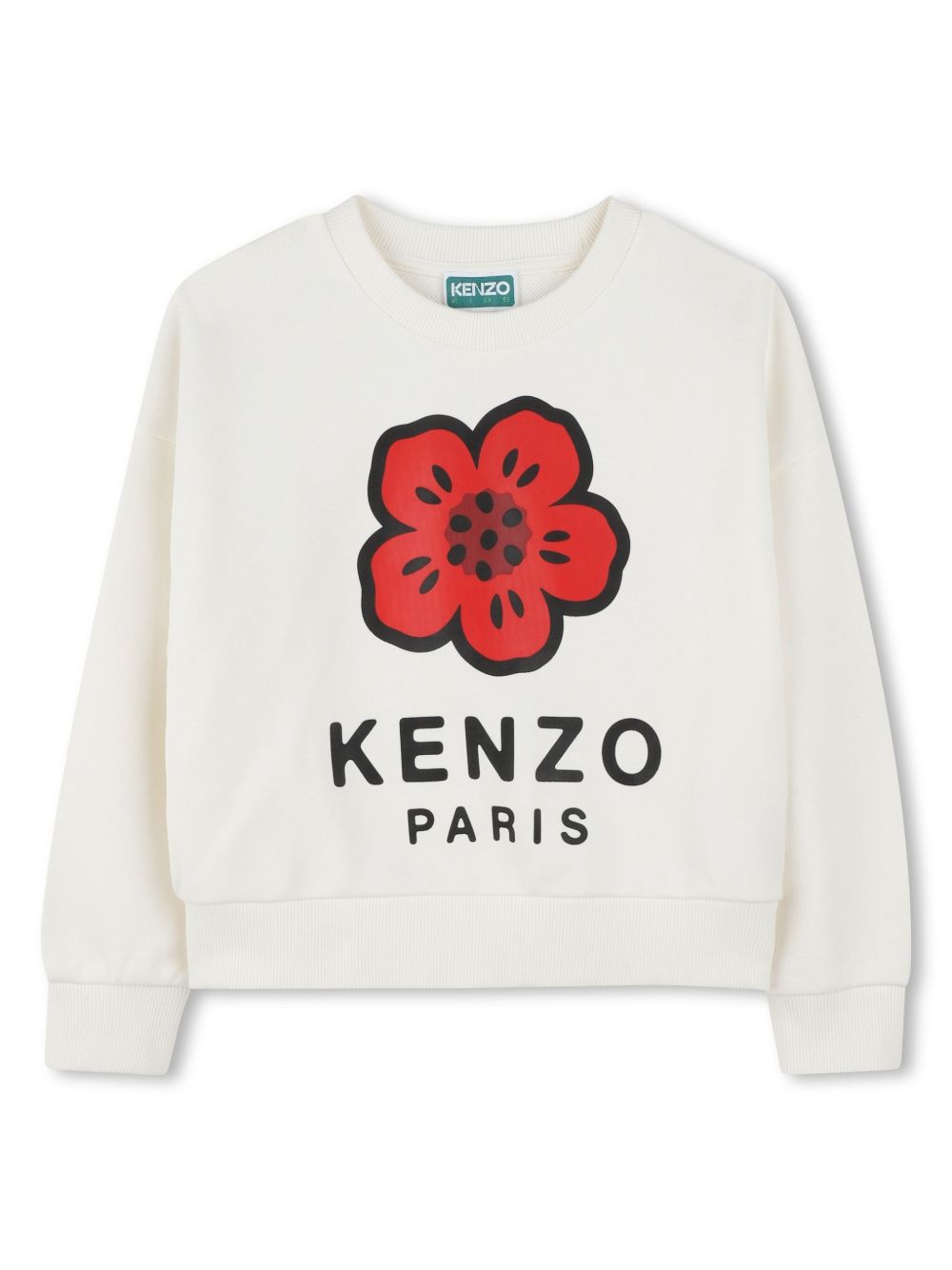 Kenzo Kids 棉卫衣 - 白色