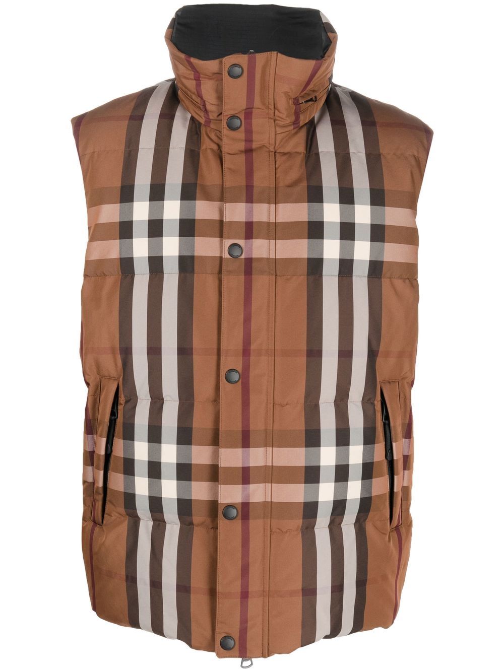 Burberry Vintage-Check 填充马甲 - 褐色