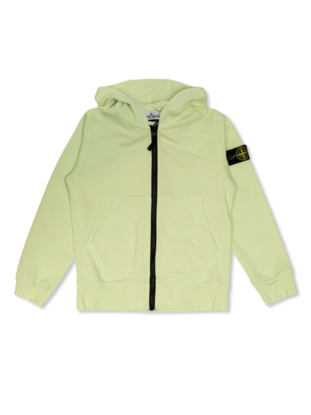 Stone Island Junior Compass-badge hoodie - 绿色