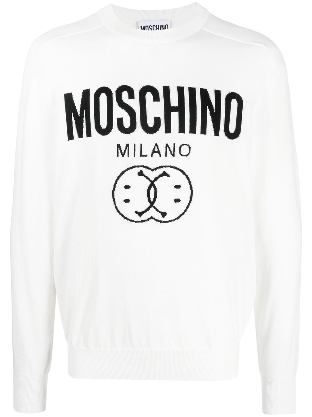Moschino logo印花卫衣 - 白色
