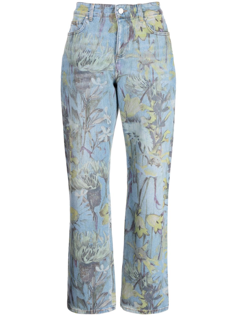 Stella McCartney Rewild Flora 牛仔长裤 - 蓝色