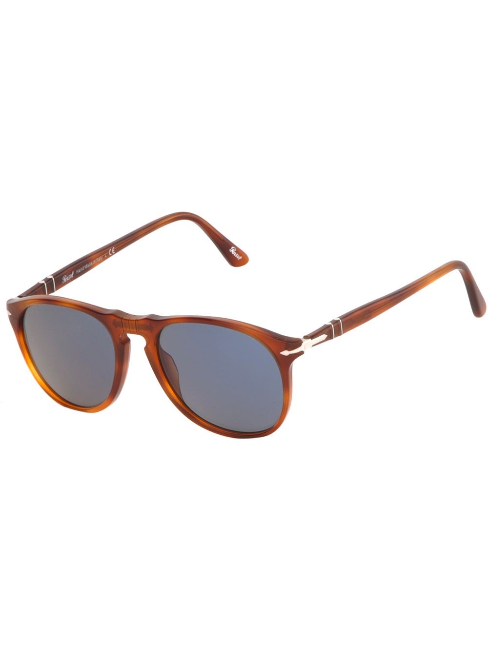 Persol D字框玳瑁纹太阳眼镜 - 褐色