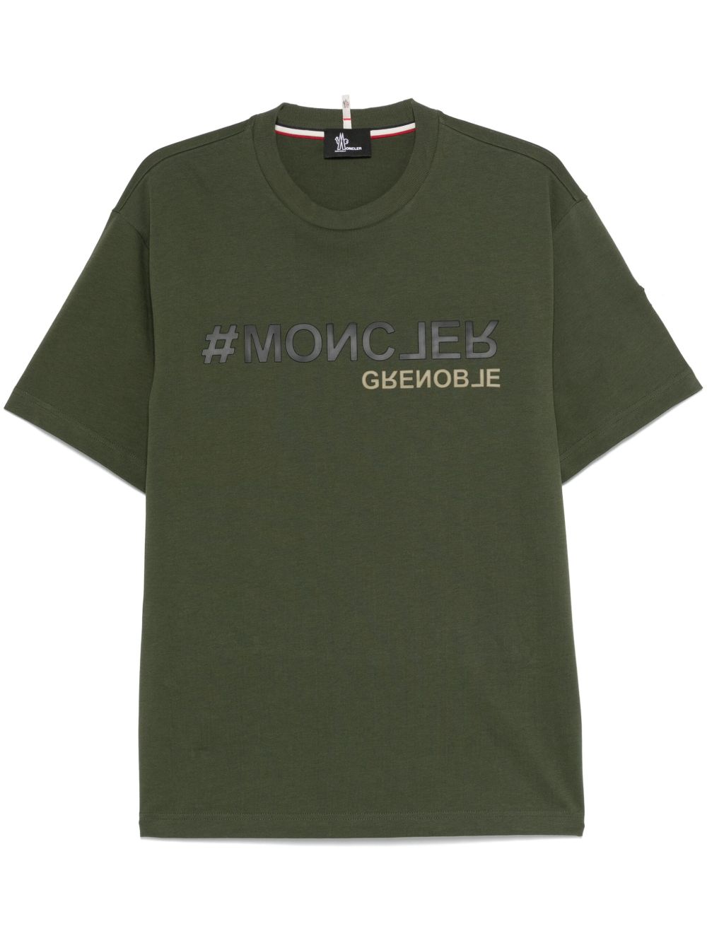 Moncler Grenoble logo T恤 - 绿色