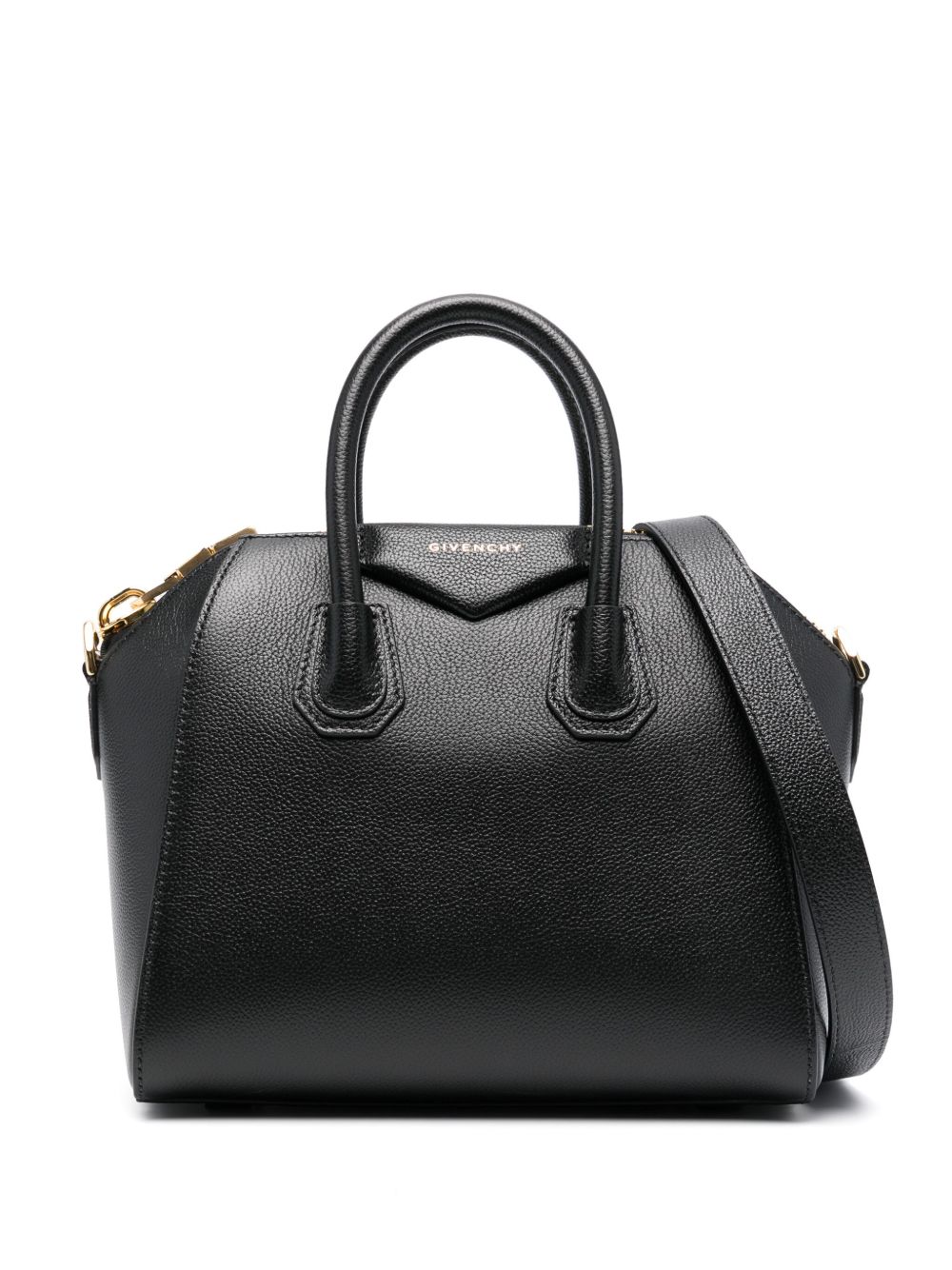 Givenchy Antigona 皮质迷你包 - 黑色
