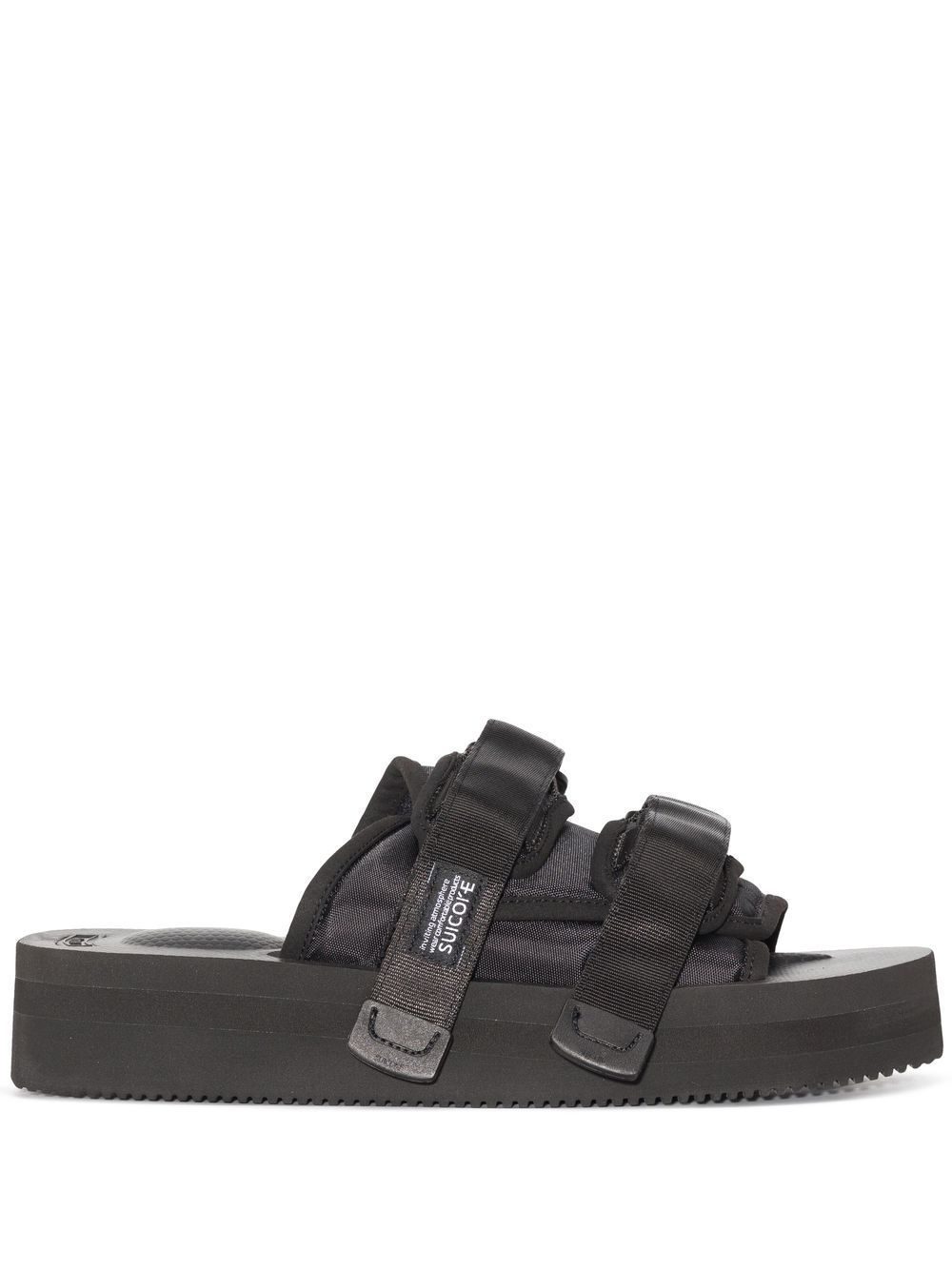 Suicoke MOTO-VPO 露趾凉鞋 - 黑色