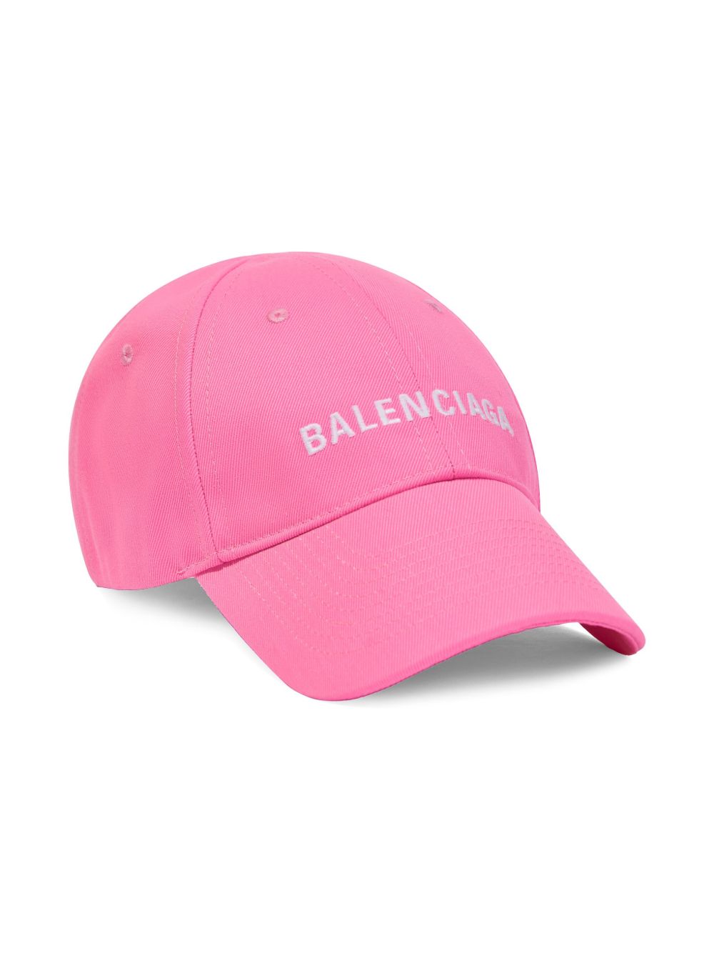 Balenciaga Kids logo刺绣棒球帽 - 粉色