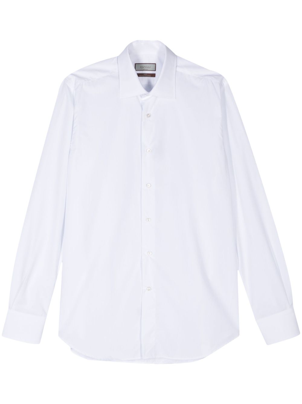 Canali 经典棉衬衫 - 白色