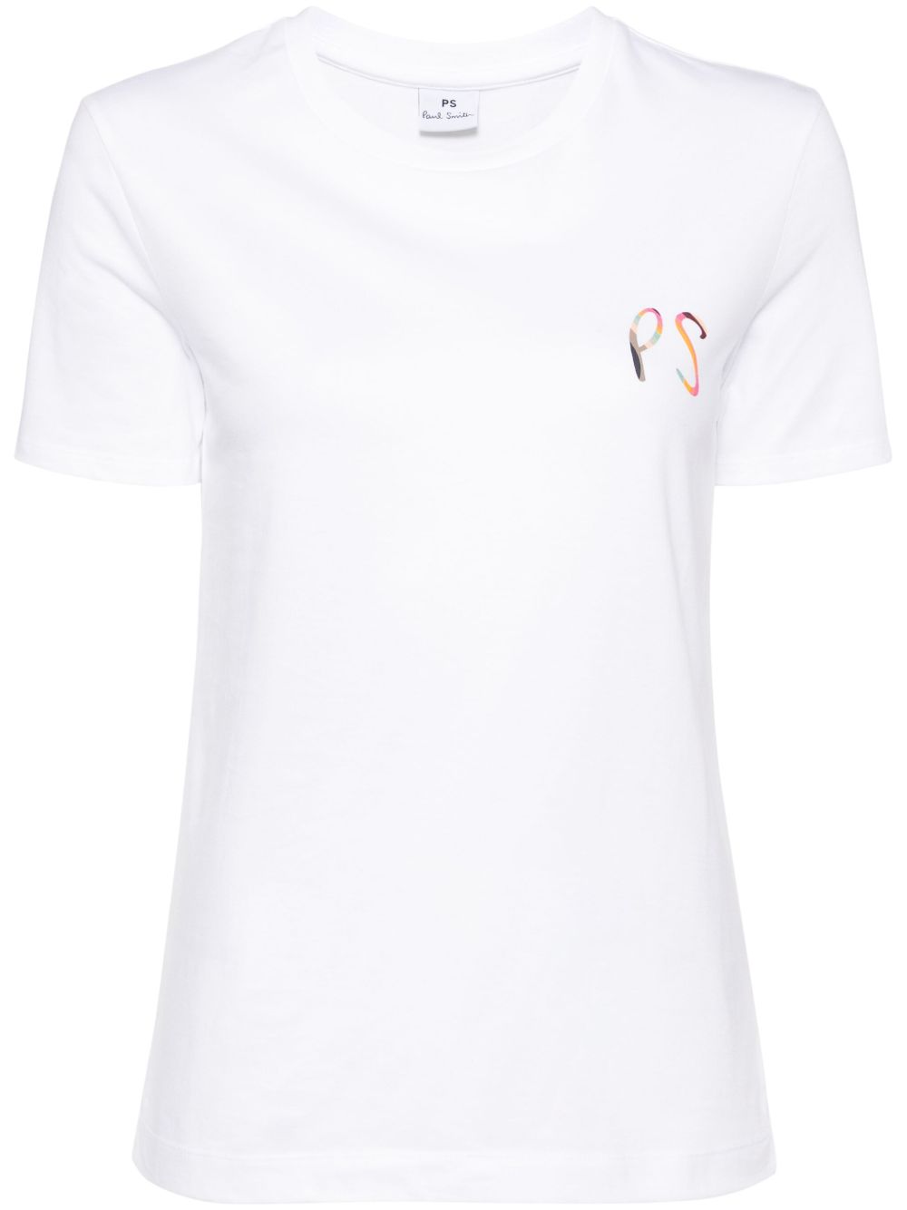 PS Paul Smith logo印花棉T恤 - 白色