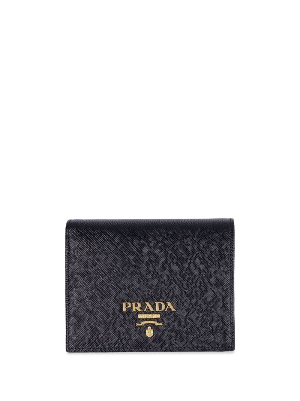 Prada 普拉达 小号十字纹钱包 - 黑色