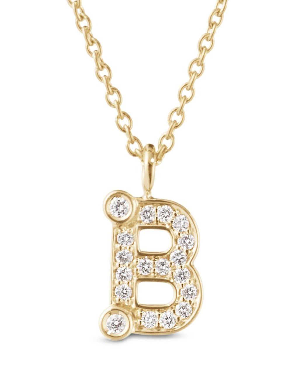 Sophie Bille Brahe 18K黄金 Petite B 吊饰项链 - 金色