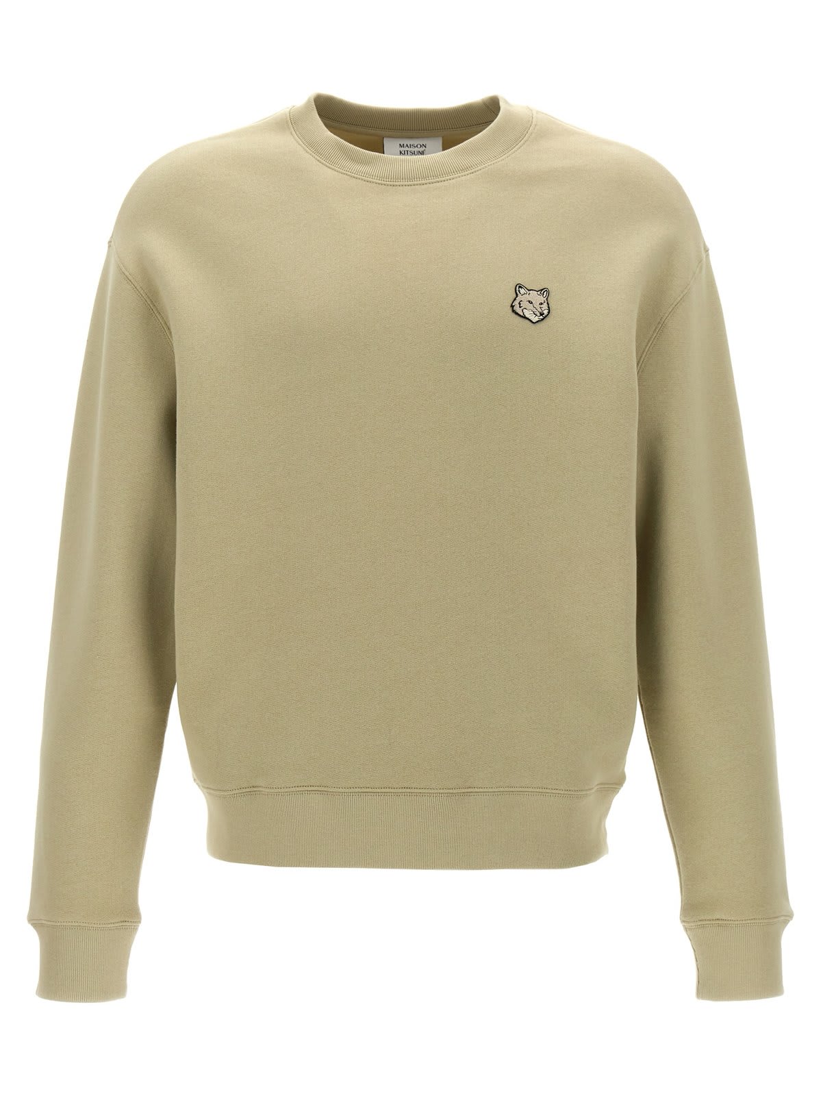 Maison Kitsuné 醒目狐狸头贴布圆领卫衣