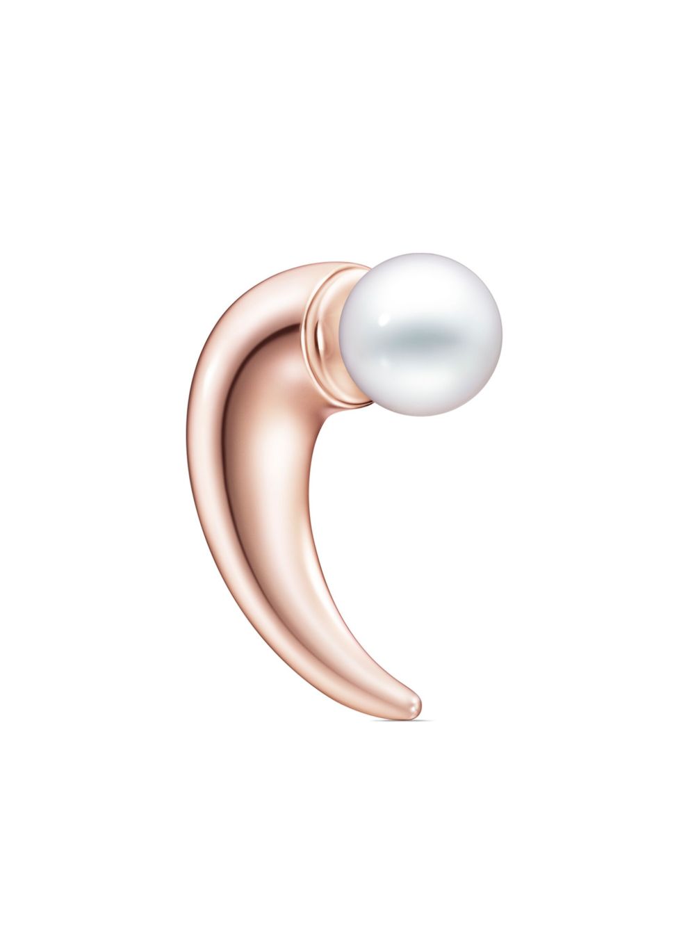 TASAKI 18K SAKURAGOLD™ Collection Line Danger Horn 珍珠耳环 - 粉色